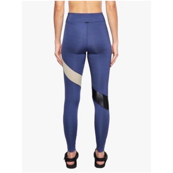 Koral‎ Aello Shantung High Rise Leggings In Blue Small Yoga Gym Athletic NEW - Picture 8 of 12